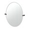Gatco A-Line 32" Frameless Oval Mirror, Matte Black 5659MXLG - alternate 1