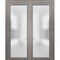 Sartodoors Double Barn Interior Door, 48" x 96", White PLANUM2102DBD-GA-3684 - alternate 5