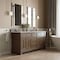 James Martin Vanities Brookfield 72" Double Vanity, Pecan, w/ 3 CM Siberian Silestone Top 547-V72-PCN-3SFR - alternate 5