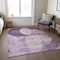 Homeroots 5' X 8' Purple And Lavender Geometric Washable Indoor Outdoor Area Rug 604924 - alternate 5