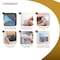 Azar Displays Floating Acrylic Gallery Wall Frame Set, 1" Stand off, White, 3PK 105704-WHT - alternate 5
