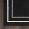 Homeroots 5' Black And Ivory Square Indoor Outdoor Area Rug 545943 - alternate 3