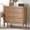 Bali & Pari Karmel Chest - 3-Drawer Storage Chest with Curved Front and Tapered Legs for Bedroom 272-14787-ZORO - alternate 6