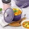 Megachef 7 Piece Enameled Cast Iron Cookware Set in Purple 750124529M - alternate 6