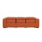 Homeroots 104" Camel Top Grain Leather Reclining Metal USB Sofa 720437 - alternate 5