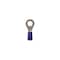 Gb Ring Terminal 600 V 16 to 14 AWG Wire #8 to 10 Stud Vinyl Insulation Copper Contact Blue, 100PK 10-104 - alternate 3