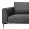 Homeroots Modern 78in Dark Grey Loveseat With Removable Cushions 480887 - alternate 3