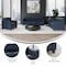Flash Furniture HERCULES Diplomat Series Reception Set in Navy LeatherSoft BT-827-SET-NVY-GG - alternate 5