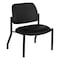Office Star Products Big and Tall Armless Guest Chair in Faux Black Leather with Sturdy Black Metal Frame 55054B-U6 - alternate 1