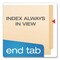 Pendaflex Manila End Tab Folders, Straight Tabs, Legal Size, Manila, 100PK H210D - alternate 4