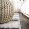 Jonathan Y Petra Stripe Geometric Shag White/Gray 2 ft. x 8 ft. Runner Rug MOH406A-28 - alternate 4