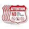 Signmission Property Shield Sign No Food No Drinks N, 12 inch X 12 inch, Aluminum Metal Sign, 5PK SHI-A-5Pack-12-455 - alternate 1