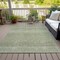 Homeroots 10' X 14' Green And Ivory Chevron Washable Indoor Outdoor Area Rug 612255 - alternate 6
