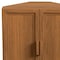Homeroots Set Of Two Brown Wood Corner Accent Cabinet With Two Doors 712119 - alternate 2