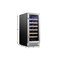 Homeroots 34in X 15in Silver Stainless Steel Single Compartment Wine Refrigerator 720634 - alternate 3