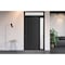 Vdomdoors Front Exterior Prehung Metal-Plastic Door, Manux 8111 Matte Black, Side and Top Sidelite Transom, O MANUX8111EXD-BLK-W36+12xH80+14-LH - alternate 1