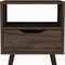 Homeroots 25" Brown Wood One Drawer Nightstand 534882 - alternate 7