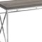 Homeroots 47" Taupe and Silver Computer Desk 333407 - alternate 3