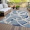 Homeroots 9' X 12' Gray Abstract Washable Indoor Outdoor Area Rug 599128 - alternate 5