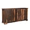 Homeroots 72in Dark Brown Solid Wood Live Edge Sideboard with Six Doors 521370 - alternate 6
