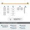 Amerock Monument Champagne Bronze Contemporary 24 in 610 mm Towel Bar BH36084CZ - alternate 3