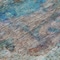 Homeroots 10' X 14' Teal Blue Orange And Beige Abstract Washable Indoor Outdoor Area Rug 631460 - alternate 5