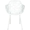 Leisuremod Modern Devon Aluminum Armchair, White, 2PK DCA23W2 - alternate 3