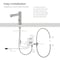 Kibi Circular Touchless Bathroom Faucet with Pop-Up Drain, Plug-In or Battery Powered C-KBF1029BN - alternate 5
