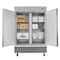 Koolmore 54" 2 Door Stainless Steel Commercial Reach-In Refrigerator Cooler  - 47 cu. ft RIR-2D-SS - alternate 6