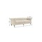 Homeroots 92" Beige Linen Chesterfield Wood Sofa 543987 - alternate 6