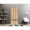 Sartodoors Slab Barn Door Panel, Planum 0012 Oak and Aluminum Strips, Sturdy Finished Flush Modern Doors, Pock PLANUM0012S-DUB-24 - alternate 4