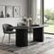 Homeroots 86" Black Wood Double Pedestal Base Oval Dining Table 720671 - alternate 5