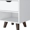 Homeroots 19" White Wood One Drawer Nightstand 543698 - alternate 8