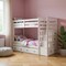 Homeroots 97" X 43" X 68" Twin Over Twin White Storage Ladder And Trundle  Bunk Bed 285615 - alternate 2