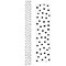 Teacher Created Resources Black Painted Dots on White Straight Border Trim, 35 Feet Per Pack, 6PK TCR7083 - alternate 3