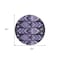Homeroots 8' Purple Lavender And Plum Round Southwestern Washable Indoor Outdoor Area Rug 587826 - alternate 4