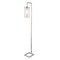 Homeroots 67" Nickel Reading Floor Lamp With Clear Seeded Glass Drum Shade 523402 - alternate 6
