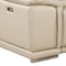 Homeroots 93in Cream and Silver Italian Leather Power Reclining Loveseat With Storage 720568 - alternate 3