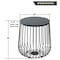 Leisuremod Round 15 in W, 16 in L, Manufactured Wood/Steel, Black RTBL-15BL - alternate 3