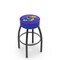 Holland Bar Stool Co 25" 4" Kansas Cushion Seat, Blk Wrinkle Base Swivel Bar Stool L8B125KnsasU - alternate 1