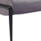 Homeroots 54in Gray and Black Fabric Upholstered Bench 668848 - alternate 6