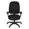Regency Comfort Series High-Back Multifunctional Fabric Computer Task Chair with Adjustable Arms - Black 125-BK - alternate 6