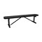 Leisure Craft 6' Standard Bench With No Back, Perforated Metal, Portable, Black B6XPP-PERF-BLACK - alternate 1