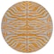 Homeroots 8' Copper And Gray Round Animal Print Washable Indoor Outdoor Area Rug 600686 - alternate 6