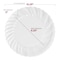 Smarty Had A Party Clear Flair Plastic Dinnerware Value Set (144 Dinner Plates + 144 Salad Plates), 288PK 210CLVP-CASE - alternate 6