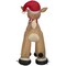 Rudolph Airblown Christmas Inflatable the Red-Nosed Reindeer in Santa Hat and Scarf 42 in. I 36888 - alternate 6