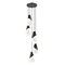 Z-Lite Aimie 5-Light Chandelier, 12 in W x 16 in H, Matte Black 828P7-5R-MB - alternate 5