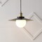 Jonathan Y Hadley 14.5" 1-Light Scandinavian Farmhouse Iron/Frosted Glass LED Pendant, Oil Rubbed Bronze/Brass G JYL1328A - alternate 5