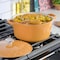 Spice By Tia Mowry Savory Saffron 3.5 Quart Enameled Cast Iron Dutch Oven with Lid in Honey Gold 87075.02R - alternate 4