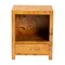 Bali & Pari Camira Modern and Contemporary Natural Light Mappa Real Burl Wood 1-Drawer Nightstand 249-13922-ZORO - alternate 5